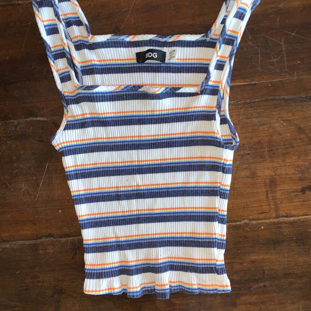 BDG Striped Crop Top